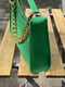 Зелена сумка-багет з широким ланцюжком | 6783279 | фото 5