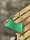 Зелена сумка-багет з широким ланцюжком | 6783279 | фото 6