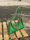 Зелена сумка-багет з широким ланцюжком | 6783279 | фото 8