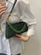Зелена сумка-багет під крокодилячу шкіру | 6783282 | фото 2
