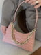 Рожева сумка-багет під крокодилячу шкіру | 6783287 | фото 6