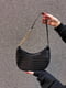 Чорна сумка-багет під рептилію | 6783311 | фото 2