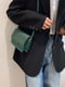 Зелена оксамитова сумка через плече | 6783320 | фото 4