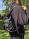 Чорна сумка-рюкзак на плече | 6783347 | фото 5