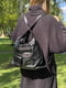 Чорна сумка-рюкзак на плече | 6783347 | фото 8