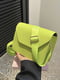 Зелена сумка крос-боді на широкому ремінці | 6783351 | фото 2