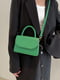 Зелена сумка крос-боді на тонкому ремінці | 6783354 | фото 6