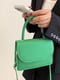 Зелена сумка крос-боді на тонкому ремінці | 6783354 | фото 8