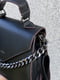 Чорна сумка крос-боді з ланцюжком | 6783397 | фото 6