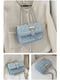 Блакитна класична сумка крос-боді на ланцюжку | 6783411 | фото 7