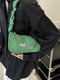 Зелена сумка-багет на короткій ручці | 6783442 | фото 2