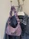 Фіолетова сумка-багет на короткій ручці | 6783443 | фото 3