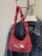 Червона сумка-багет на короткій ручці | 6783444 | фото 6