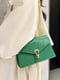 Зелена класична сумка крос-боді на ланцюжку | 6783451 | фото 6