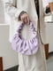 Фіолетова сумка-багет на короткій ручці | 6783495 | фото 3