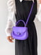 Фіолетова сумка крос-боді на ремінці з маленькою ручкою | 6783536 | фото 4