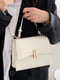Біла класична сумка крос-боді на тонкому ремінці | 6783545 | фото 7