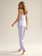 Пижамный комплект лавандового цвета: майка и брюки | 6774050 | фото 4
