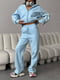 Блакитний трикотажний костюм: толстовка та штани-палаццо | 6788998 | фото 2