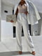 Класичний білий костюм: жакет та штани | 6789006 | фото 2