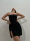 Маленька чорна сукня з розрізом “на запах” | 6789051 | фото 4