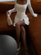 Елеганта біла сукня з вирізом-каре | 6789063 | фото 3
