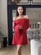 Елегантна червона сукня з відкритими плечима | 6789076 | фото 4