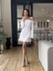 Елегантна сукня молочного кольору з відкритими плечима | 6789077 | фото 3