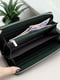 Зелений шкіряний гаманець на блискавці | 6789112 | фото 2