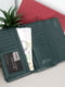 Зелений шкіряний гаманець на магніті | 6789185 | фото 2