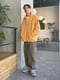 Флісова жовта куртка з вітронепроникною окантовкою по краю | 6789343 | фото 9