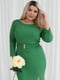 Сукня приталеного крою колір зелений  | 6789749 | фото 3