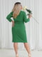 Сукня приталеного крою колір зелений  | 6789749 | фото 4