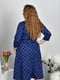 Сукня з поясом колір синій  | 6789766 | фото 4