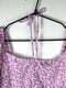 Бузкова сукня в принт з квадратним вирізом | 6790064 | фото 3