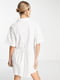 Коротка біла сукня-сорочка вільного фасону | 6790089 | фото 3