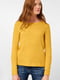 Жовтий светр прямого крою | 6790148