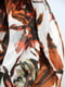 Біло-коричневий демісезонний шарф | 6790248 | фото 2
