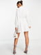 Розкльошена біла сукня-сорочка | 6790361 | фото 3