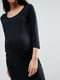 Чорна обтягуюча сукня з довгим рукавом | 6790431 | фото 3