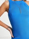 Синя сукня-футляр без рукавів | 6790432 | фото 3