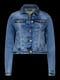 Синя коротка джинсова куртка | 6790512 | фото 3