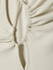Довга сіра сукня з вирізами  | 6790588 | фото 2