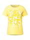 Жовта футболка в принт | 6790629 | фото 3