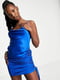 Синя сукня в білизняному стилі з кулісами | 6790669