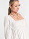 Біла міні-сукня вільного фасону з відкритою спинкою | 6790710 | фото 3