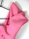 Асиметрична рожева сукня зі зборками та об’ємним декором на ліфі | 6790764 | фото 2