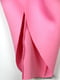Асиметрична рожева сукня зі зборками та об’ємним декором на ліфі | 6790764 | фото 4