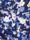 Синя блуза в квітковий принт | 6790838 | фото 3