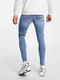 Блакитні джинси-скіні | 6790876 | фото 2